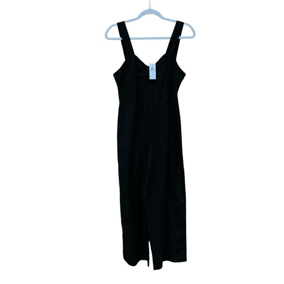 Ann Taylor Black Linen Jumpsuit Size 2 - Picture 2 of 6